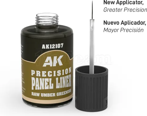 Photo de Ak Interactive Paneliner Enamel - Raw Umber Greenish (30 ml)