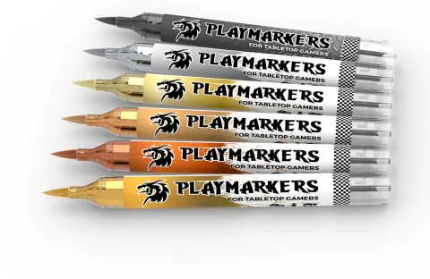 Photo de Ak Interactive - Playmarker Set Full Metal (6 Markers)