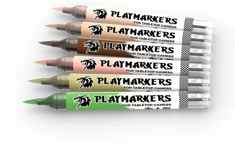 Photo de Ak Interactive - Playmarker Set Skin & Flesh (6 Markers)
