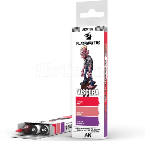 Photo de Ak Interactive - Playmarker Set Viscera (3 Markers)