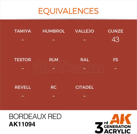 Photo de Ak Interactive  Pot de Peinture - Bordeaux Red (17 ml)