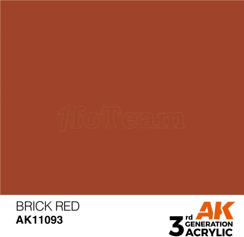 Photo de Ak Interactive  Pot de Peinture - Brick Red (17 ml)