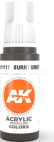 Photo de Ak Interactive  Pot de Peinture - Burnt Umber (17 ml)