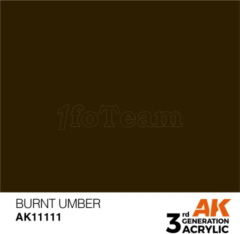 Photo de Ak Interactive  Pot de Peinture - Burnt Umber (17 ml)