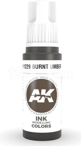 Photo de Ak Interactive  Pot de Peinture - Burnt Umber Ink 17 Ml