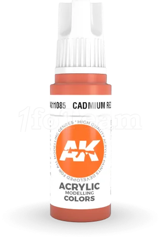 Photo de Ak Interactive  Pot de Peinture - Cadmium Red (17 ml)