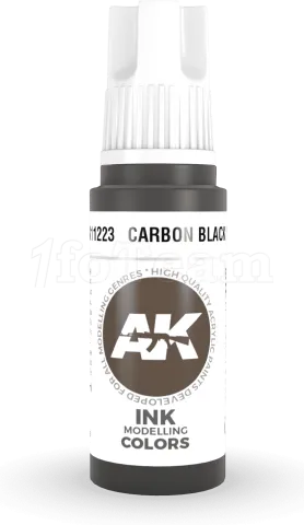 Photo de Ak Interactive  Pot de Peinture - Carbon Black Ink (17 ml)