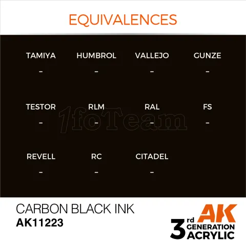 Photo de Ak Interactive  Pot de Peinture - Carbon Black Ink (17 ml)