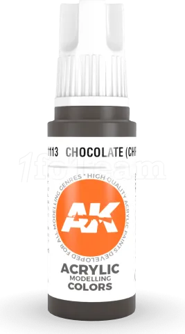 Photo de Ak Interactive  Pot de Peinture - Chocolate (Chipping) (17 ml)