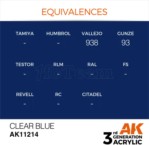 Photo de Ak Interactive  Pot de Peinture - Clear Blue (17 ml)