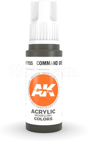 Photo de Ak Interactive  Pot de Peinture - Command Green (17 ml)