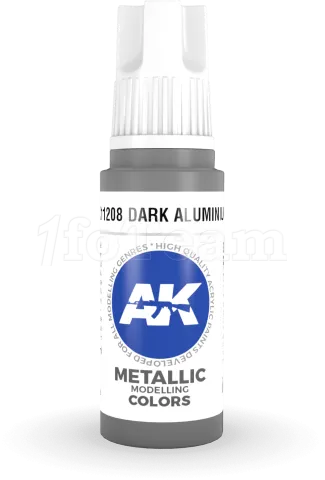 Photo de Ak Interactive  Pot de Peinture - Dark Aluminium (17 ml)