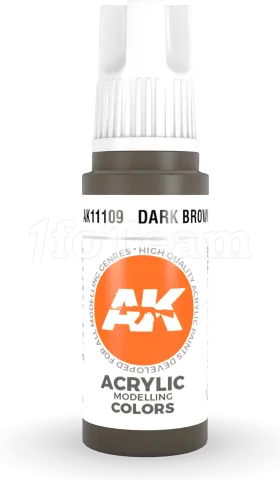 Photo de Ak Interactive  Pot de Peinture - Dark Brown (17 ml)