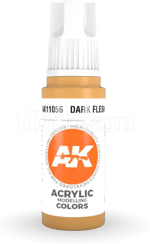 Photo de Ak Interactive  Pot de Peinture - Dark Flesh (17 ml)