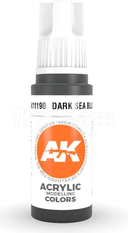 Photo de Ak Interactive  Pot de Peinture - Dark Sea Blue (17 ml)