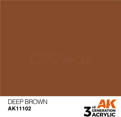 Photo de Ak Interactive  Pot de Peinture - Deep Brown (17 ml)