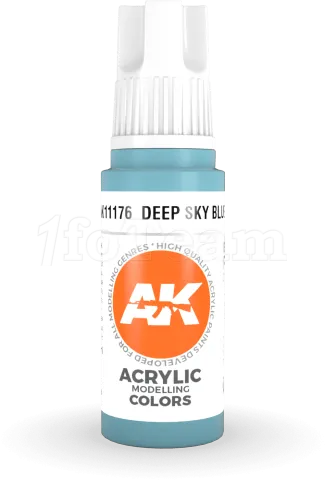 Photo de Ak Interactive  Pot de Peinture - Deep Sky Blue (17 ml)