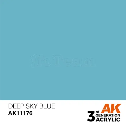 Photo de Ak Interactive  Pot de Peinture - Deep Sky Blue (17 ml)