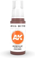 Photo de Ak Interactive Pot de Peinture - Dirty Red (17 ml)