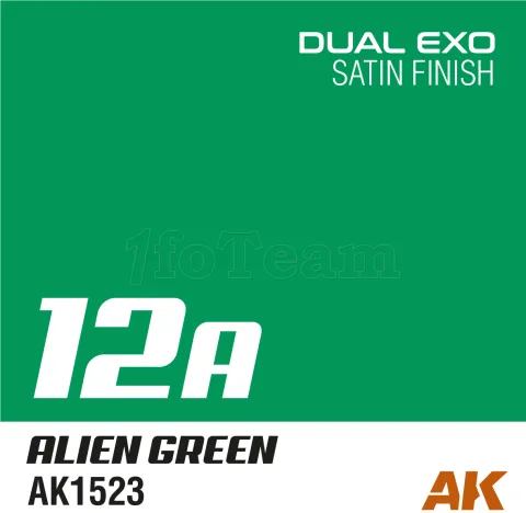Photo de Ak Interactive Pot de Peinture Dual Exo - 12A Alien Green (60 ml)