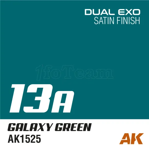 Photo de Ak Interactive Pot de Peinture Dual Exo - 13A Galaxy Green (60 ml)