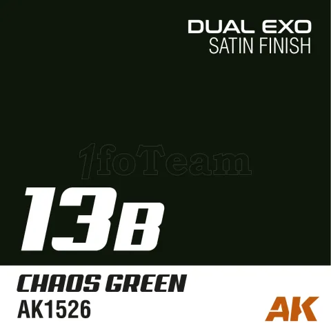 Photo de Ak Interactive Pot de Peinture Dual Exo - 13B Chaos Green (60 ml)