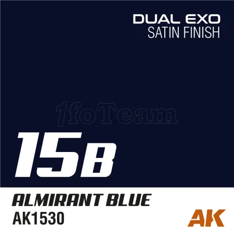 Photo de Ak Interactive Pot de Peinture Dual Exo - 15B Almirant Blue (60 ml)