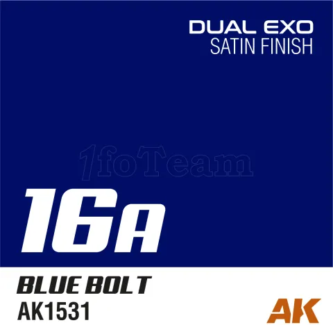 Photo de Ak Interactive Pot de Peinture Dual Exo - 16A Blue Bolt (60 ml)