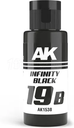 Photo de Ak Interactive Pot de Peinture Dual Exo - 19B Infinity Black (60 ml)