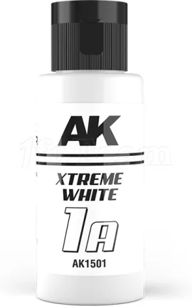 Photo de Ak Interactive Pot de Peinture Dual Exo - 1A Xtreme White (60 ml)