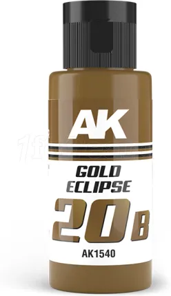 Photo de Ak Interactive Pot de Peinture Dual Exo - 20B Gold Eclipse (60 ml)
