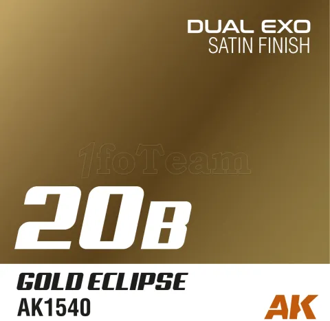 Photo de Ak Interactive Pot de Peinture Dual Exo - 20B Gold Eclipse (60 ml)