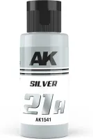 Photo de Ak Interactive Pot de Peinture Dual Exo - 21A Silver (60 ml)