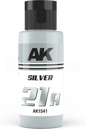 Photo de Ak Interactive Pot de Peinture Dual Exo - 21A Silver (60 ml)