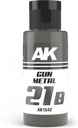 Photo de Ak Interactive Pot de Peinture Dual Exo - 21B Gun Metal (60 ml)