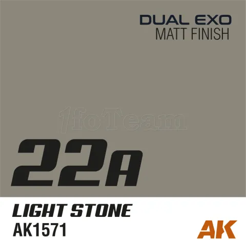 Photo de Ak Interactive Pot de Peinture Dual Exo - 22A Light Stone (60 ml)