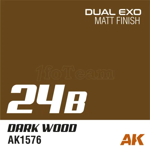 Photo de Ak Interactive Pot de Peinture Dual Exo - 24B Dark Wood (60 ml)