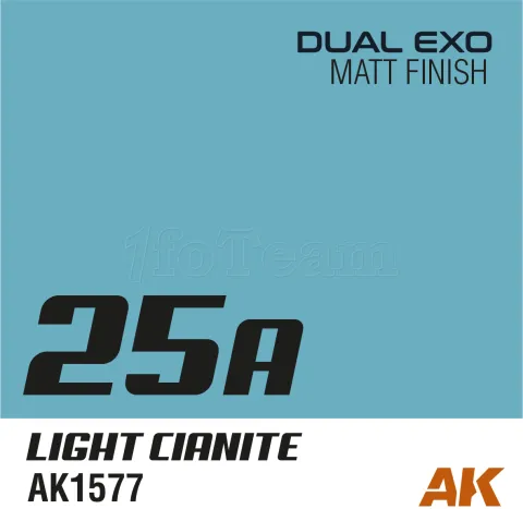 Photo de Ak Interactive Pot de Peinture Dual Exo - 25A Light Cianite (60 ml)