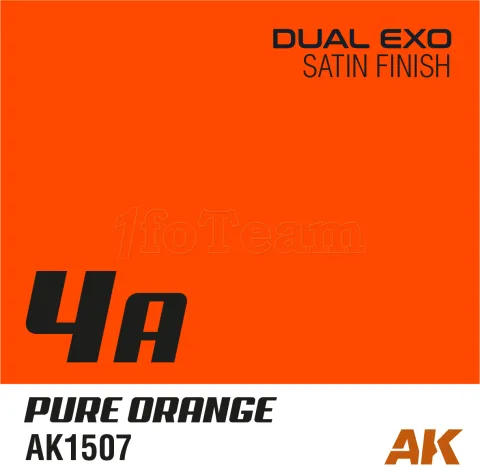 Photo de Ak Interactive Pot de Peinture Dual Exo - 4A Pure Orange (60 ml)
