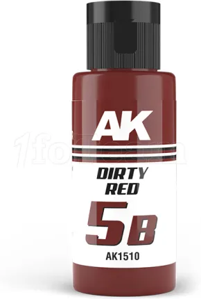 Photo de Ak Interactive Pot de Peinture Dual Exo - 5B Dirty Red (60 ml)