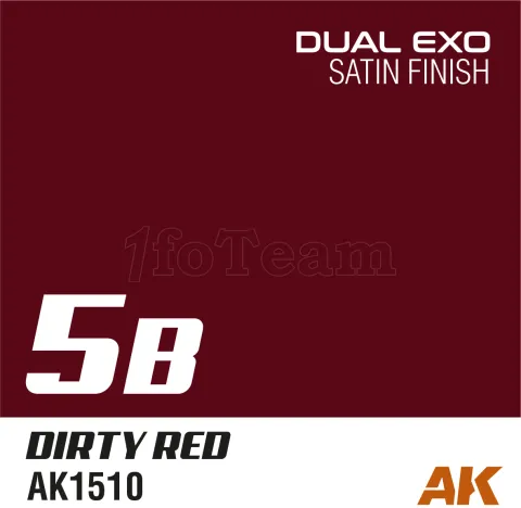 Photo de Ak Interactive Pot de Peinture Dual Exo - 5B Dirty Red (60 ml)