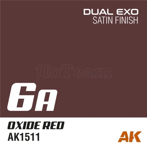 Photo de Ak Interactive Pot de Peinture Dual Exo - 6A Oxide Red (60 ml)