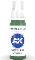 Photo de Ak Interactive  Pot de Peinture - Emerald Metallic Green (17 ml)