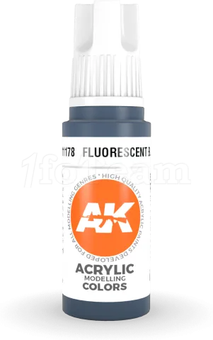 Photo de Ak Interactive  Pot de Peinture - Fluorescent Blue (17 ml)