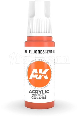 Photo de Ak Interactive  Pot de Peinture - Fluorescent Orange (17 ml)