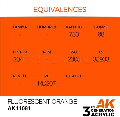 Photo de Ak Interactive  Pot de Peinture - Fluorescent Orange (17 ml)