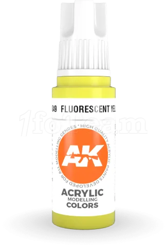 Photo de Ak Interactive  Pot de Peinture - Fluorescent Yellow (17 ml)