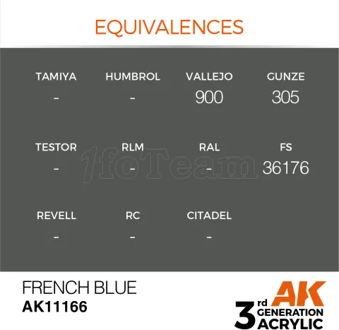Photo de Ak Interactive  Pot de Peinture - French Blue (17 ml)