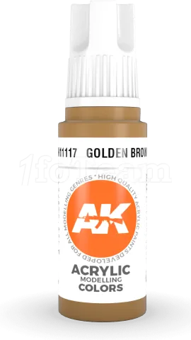 Photo de Ak Interactive  Pot de Peinture - Golden Brown (17 ml)