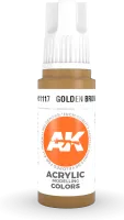 Photo de Ak Interactive  Pot de Peinture - Golden Brown (17 ml)